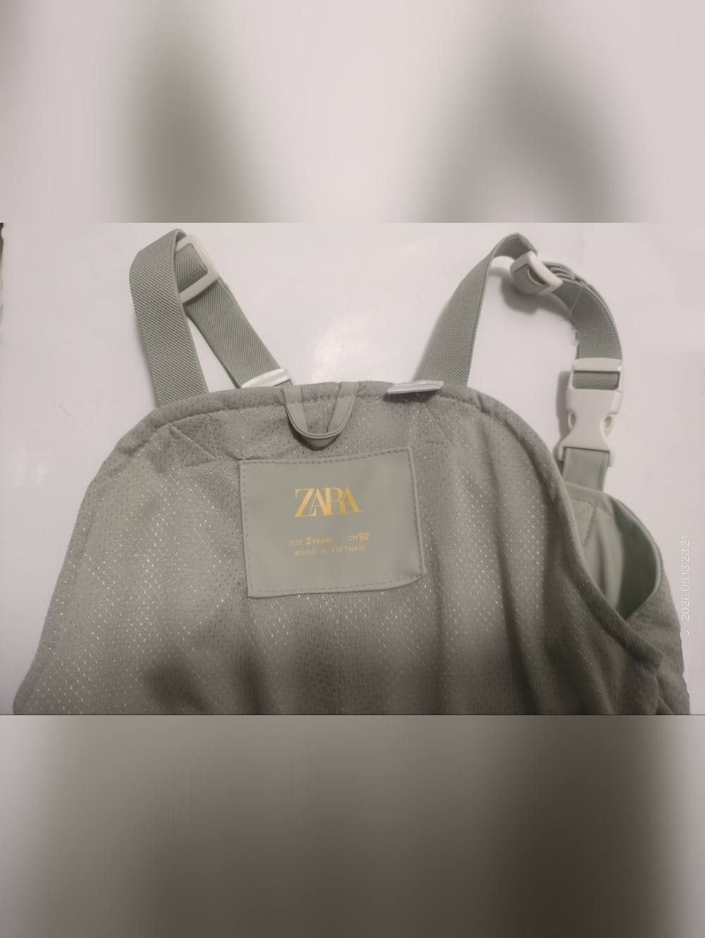 Zara Sage Green Waterproof Overalls - Picture 6 of 15
